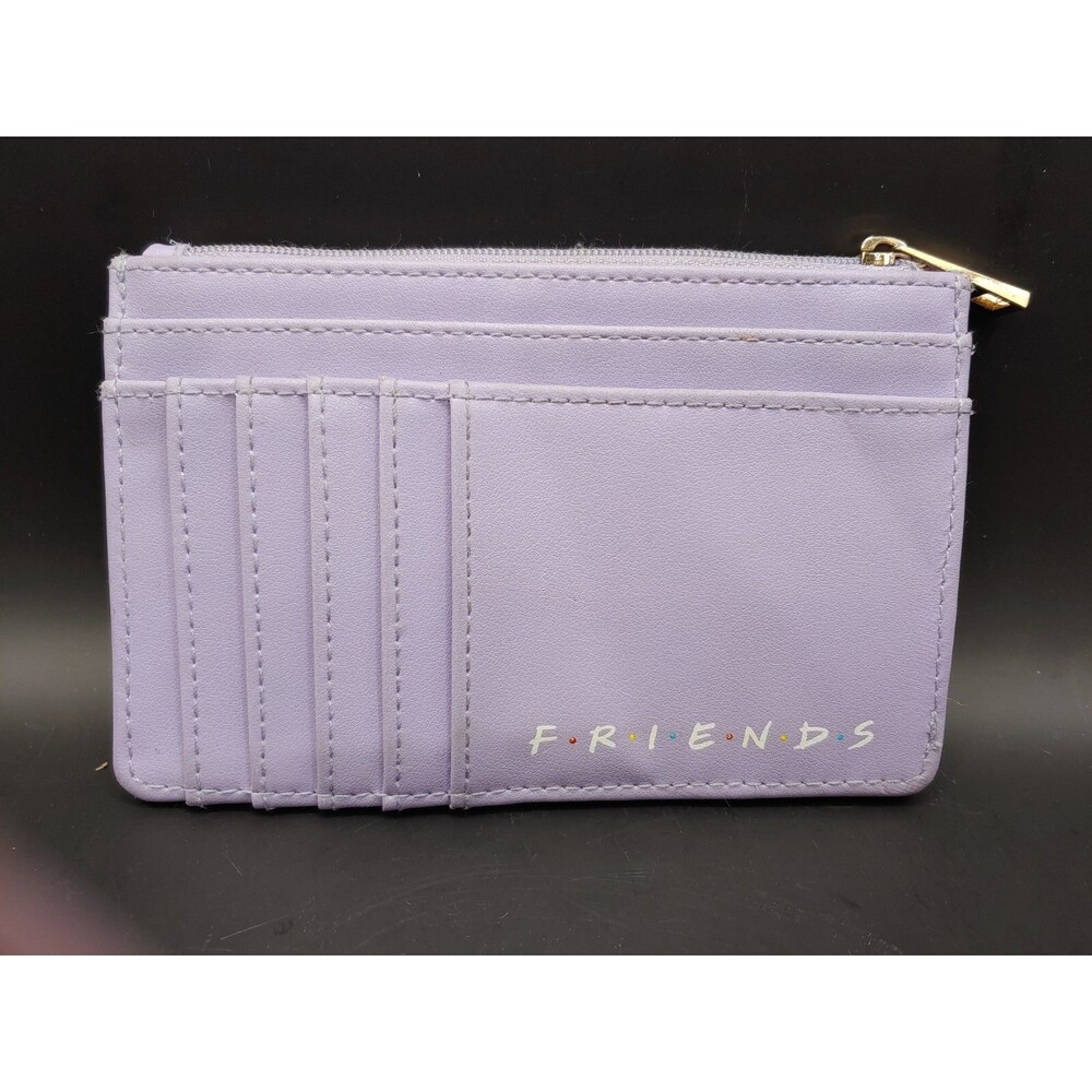 Friends Monicas Purple Door Credit Card Holder Wallet & Coin Purse With Zipper